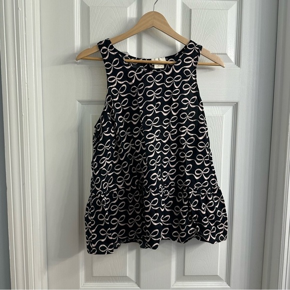 Kate Spade Pajamas Matching Set Coquette Dainty Bow Black Pink Size Medium - Picture 2 of 8